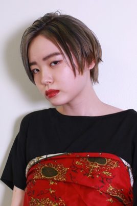 グレージュショート