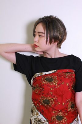 グレージュショート