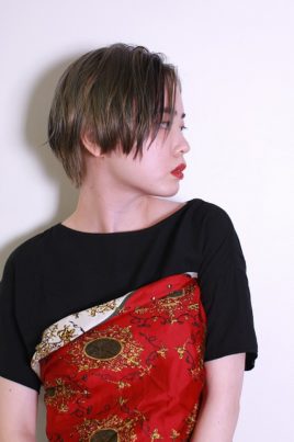 グレージュショート