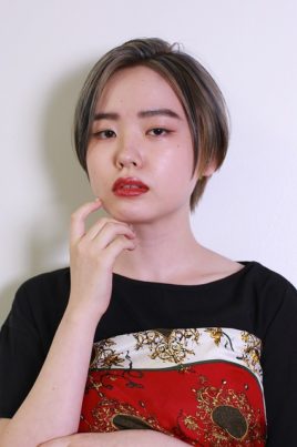 グレージュショート