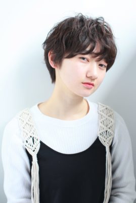 くせ毛風ナチュラルショート
