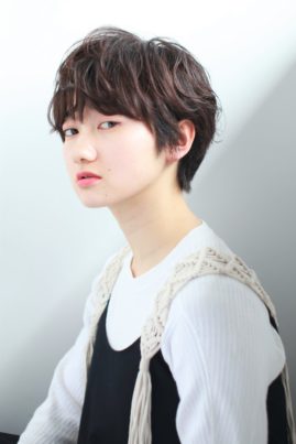 くせ毛風ナチュラルショート