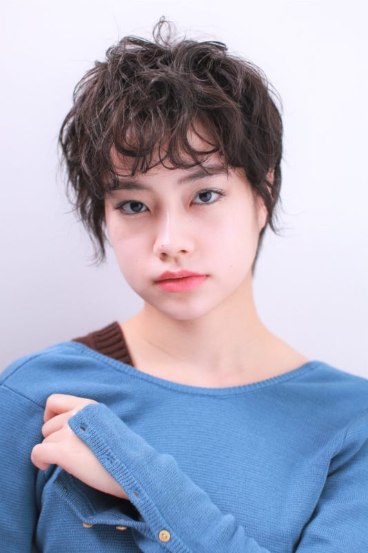 涼しげカーリーショート