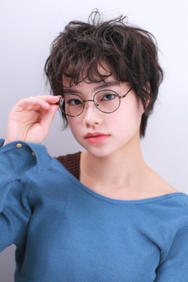 涼しげカーリーショート